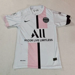 Mbappe Jersey Youth Small White Paris Saint Germain Away FC Football Tee Nike - Picture 1 of 18