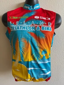 Verge Men's Small Sleeveless Cycling Jersey Island Triathlon Hawaii EUC - Picture 1 of 4