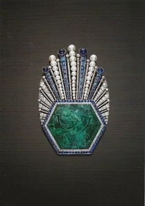 Postcard Jeweled Aigrette 1850-1900 Designer: Paul Iribe India Al-Thani Coll MNT - Picture 1 of 1