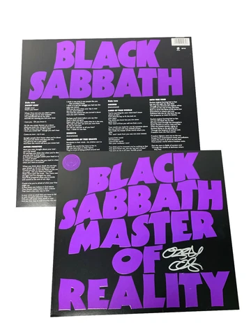 OZZY OSBOURNE SIGNED BLACK SABBATH MASTER OF REALITY ALBUM VINYL LP AUTO BAS 2 Cover