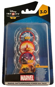 Disney Infinity 3.0 - MARVEL BATTLEGROUNDS Power Disc Pack (inc 4 Discs) - Picture 1 of 3