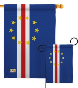 Kap Verde Garten Flagge regionale Nationalität Geschenk Hof Haus Banner - Bild 1 von 13
