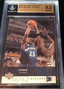2003-04 Upper Deck Superstars MICHAEL JORDAN #247 BGS 9.5 Washington Wizards - Picture 1 of 6