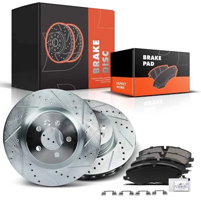 Rotor de freno delantero perforado y pastilla de cerámica para Land Rover Range Rover LR4 Discovery Foto 1 de 4