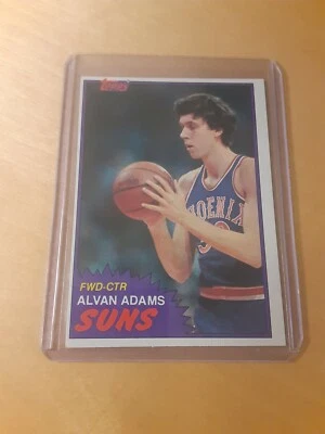 1981/82 Topps #79 West ALVAN ADAMS Phoenix Suns Basketball Card, Forward, (NM) - Image 1 of 2