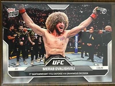 2025 Topps Now UFC #2 Merab Dvalishvili UFC 311 - Image 1 of 2