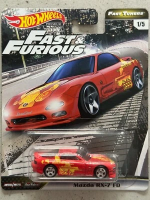 2019 Hot Wheels Fast and Furious MAZDA RX7 FD Fast Tuners Orange Julius 2F2F - Image 1 of 4