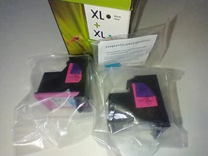 2PK for HP 664XL Black Color Ink Cartridge Show Ink Deskjet 1115 2136 3636 3836 - Picture 1 of 6