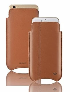 IPHONE 13 Mini Étui Souple Cuir Marron NueVue Désinfectantes Écran Nettoyage - Photo 1 sur 12