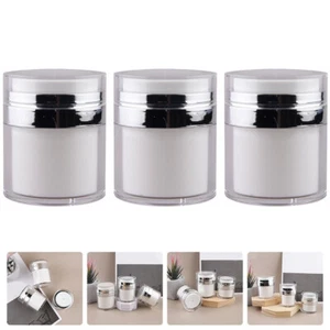 3Pcs Practical Airless Pump Bottles Empty Lotion Bottles Facial Cream Containers - Picture 1 of 12