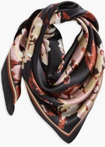 Nordstrom Silk Square Scarf 38" New equestrian old money - Picture 1 of 4