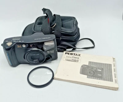 FUJI DISCOVERY 975 CAMERA (UNTESTED) WITH CASE. PLUS PENTAX ESPIO 738G  BOOKLET. - Image 1 of 4