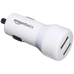 Pack de 4 Cargador Coche Amazon Basics 4.8 Amp 24W Doble USB para Apple y Android - Imagen 1 de 5