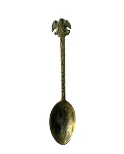 Cuchara de recuerdo de plata esterlina vintage de México con mango cubierto de águila - Imagen 1 de 6
