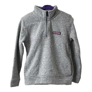 Boys Size 7 Heavyweight Sweatshirt Vineyard Vines Grey Long Sleeve - Picture 1 of 13
