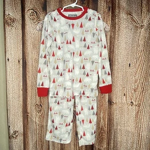 Eddie Bauer Youth 2 Piece Christmas Pajamas Set with Robe Polar Bear XS 5/6 NWOT - Picture 1 of 8