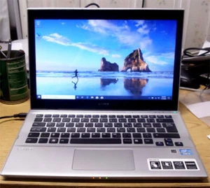 Sony Vaio Ultrabook SVT131390x 1.80GHz i5 6GB 500GB hard dri touch screen Win10  - Picture 1 of 3