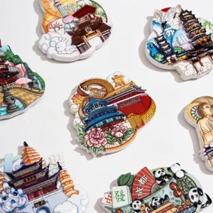 Chinese City Travel Fridge Magnets Souvenirs Refrigerator Stickers Home Decor - Picture 1 of 89