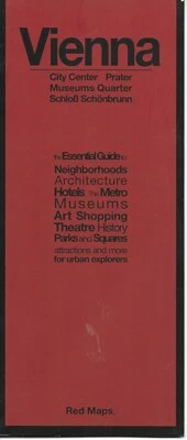 Mapa de Viena, Austria, por mapas rojos, mapa de calles Foto 1 de 4