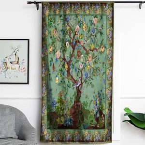 Rod Pocket Door Curtains Thermal Insulated Room Darkening Curtains Blackout Flor - Picture 1 of 9