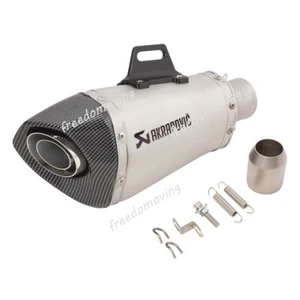 Tubo trasero silenciador de escape de motocicleta universal 38-51 mm escape de acero inoxidable - Imagen 1 de 7
