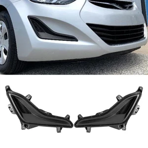 1Pair Front Left & Right Fog Light Cover Fit For Hyundai Elantra 2014-2016 - Picture 1 of 5