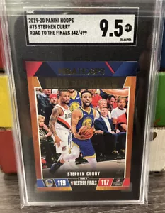 2019-20 Panini Hoops Road to the Finals #73 Stephen Curry 342/499 SGC 9.5 MINT+ - Picture 1 of 3
