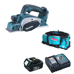 MAKITA 18V DKP180 PLANER 1 BL1830 BATTERY 240v DC18RC CHARGER DK18027 BAG - Picture 1 of 5