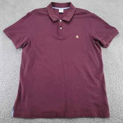 Brooks Brothers Shirt Mens XL Maroon 1818 Performance Polo Slim Fit Mesh Preppy - Image 1 of 4