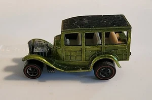 Vintage* Hot Wheels* 1969 - 1969 RARE LIME* White Interior*Classic 31 Ford Woody - Picture 1 of 5