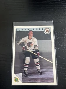 1992 ULTIMATE #57 BOBBY HULL GOLDEN JET CHICAGO BLACK HAWKS 75TH ANNIVERSARY - Imagen 1 de 2