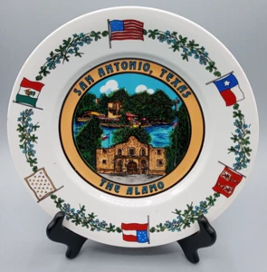 Vintage San Antonia, Texas - The Alamo - 9¾" Souvenir Ceramic Plate - Picture 1 of 6