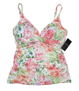 Lauren Ralph Lauren Brushed Floral Tank Swimwear Tankini Top NWT Multicolor - Picture 1 of 2