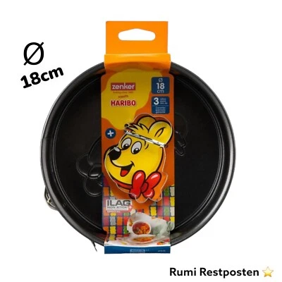 Zenker Springform Ø 18cm aus Stahl Schwarz Klein Backform  Hariboform Neu - Bild 1 von 4