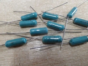 10 Painton 3.6k 5W wirewound resistor vintage green enamel 306A 3600 ohm 3k6 - Picture 1 of 2