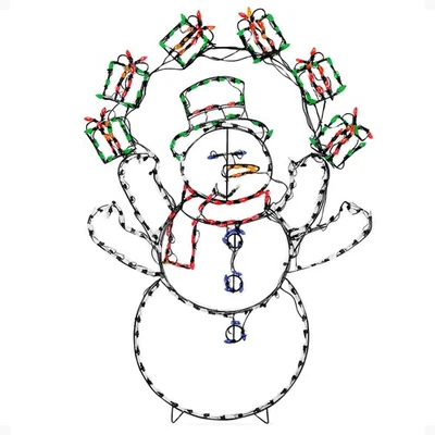 ProductWorks  60 In Pro-Line LED Animation Juggling Snowman Decoration(Open Box) - Image 1 of 4