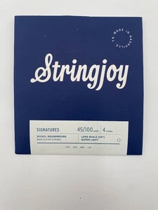 Stringjoy Signatures 4-saitige lange Mensur 34 Zoll nickelumwundene Bassgitarrensaiten - Bild 1 von 4