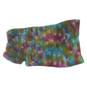 Handmade Crocheted Dog Sweater Blue Purple Green XS - Picture 1 of 4