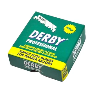 DERBY PROFESSIONAL SINGLE EDGE BLADES - 100 BLADES Fast Ship | Authorized Dealer - Picture 1 of 1