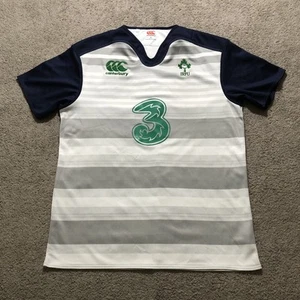 Ireland Rugby Shirt Mens XL Canterbury IRFU Three Stripe Alternate Jersey - Picture 1 of 8