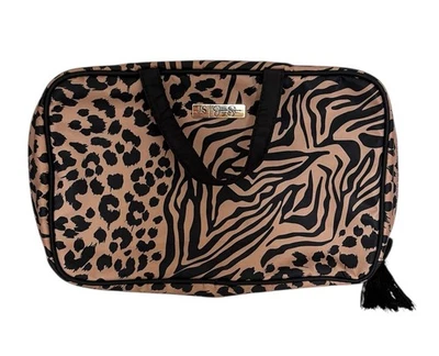 Jessica Simpson Animal Print Dump in Weekender Bag Makeup Travel NEW - Image 1 of 4