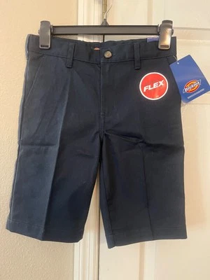 Dickies Shorts Boys Size 12 Blue Chino Flat Front Classic Fit NWT - Image 1 of 2