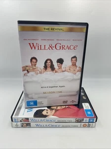 Will  Grace The Revival Seasons 1-3 DVD Region 2 & 4 - Picture 1 of 10