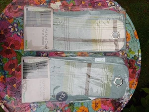 2 x Pairs Of Tiebacks - Highland Check by Dunelm Total 4 Tiebacks, Brand New - Picture 1 of 9