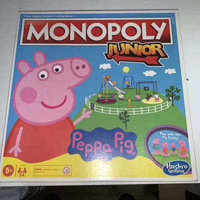 Peppa Pig Edition Monopoly Junior: Board Game Hasbro Gaming | Brand New - Image 1 of 4