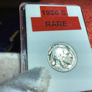 1926 S BUFFALO 🦬 NICKEL RARE MINTAGE 970,000 in BCW SLAB - Picture 1 of 8
