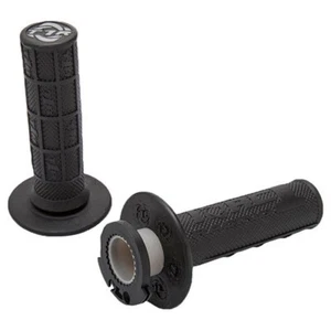 TORC1 Racing Defy Lock On MX Grips Black For Kawasaki KLX140G 2017-2020 - Picture 1 of 4