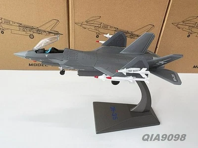 New 1/100 Scale Chinese PLA J-35 Stealth Fighter Jet Gray Metal + Plastic Model - Image 1 of 4