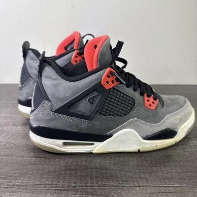 Tênis Air Jordan 4 retrô 'infravermelho' GS Youth tamanho 6Y usado 408452-061 - Imagem 1 de 4