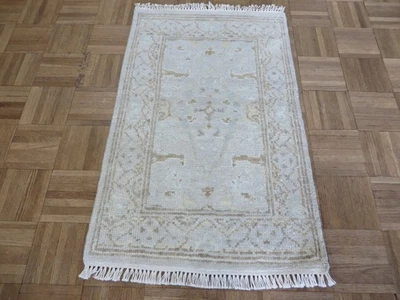 2 x 3 Hand Knotted Beige Modern Oushak Oriental Rug G16330 - Image 1 of 4
